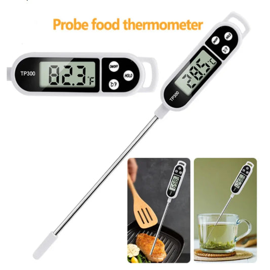 Digitales Lebensmittelthermometer mit Edelstahlsonde