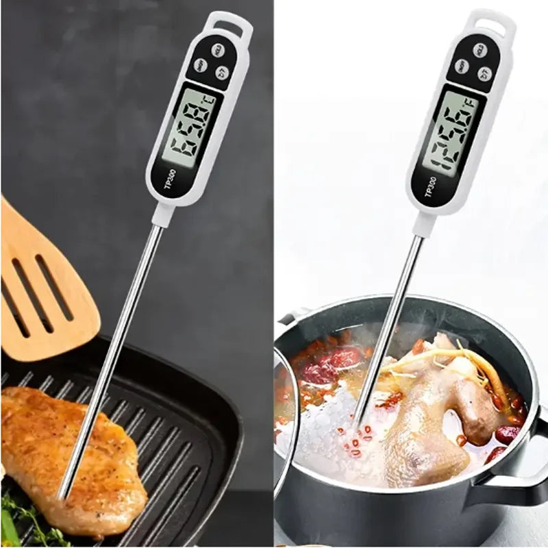 Digitales Lebensmittelthermometer mit Edelstahlsonde