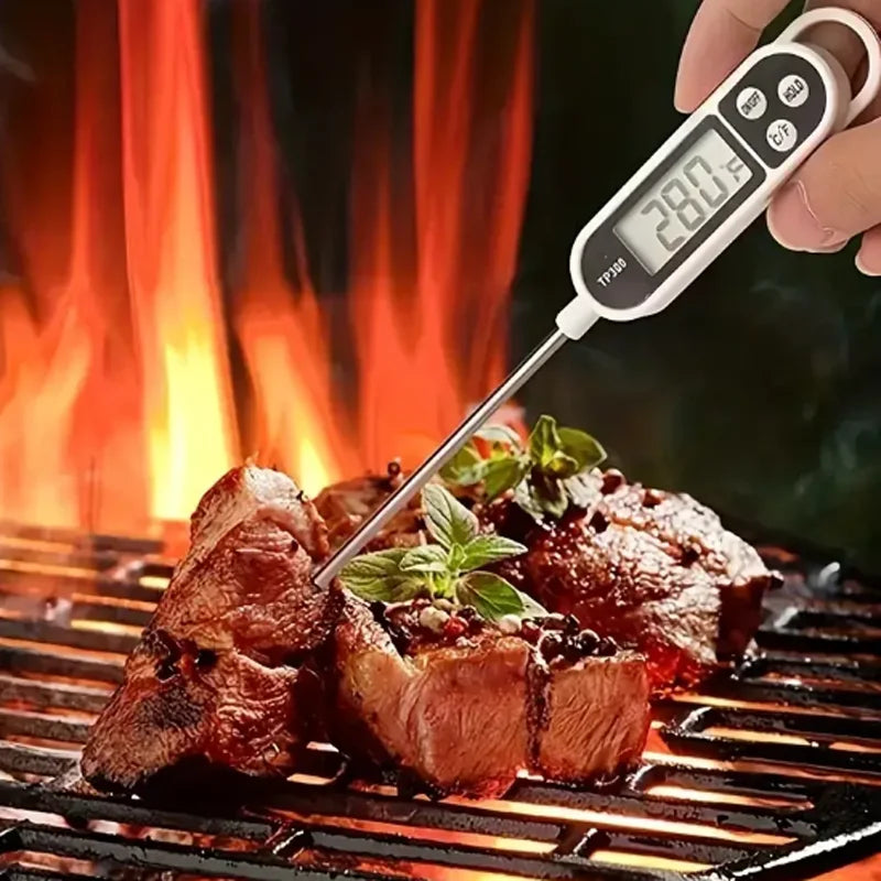 Digitales Lebensmittelthermometer mit Edelstahlsonde